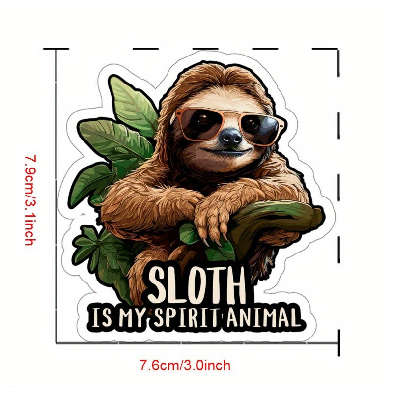 Sloth Is My Spirit Animal Weatherproof Sticker