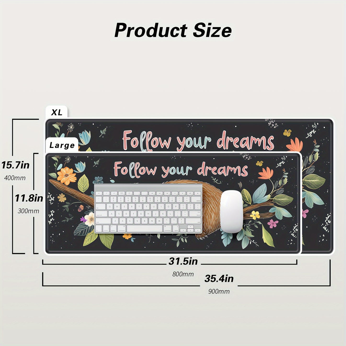 Follow Your Dreams Sloth Mouse Pad