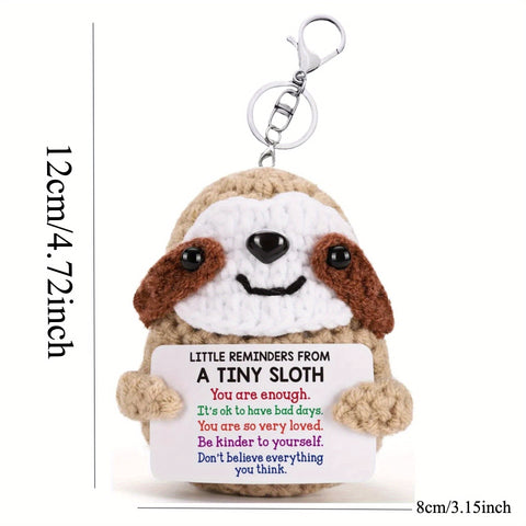 Image of A Tiny Sloth Keychain Pendant