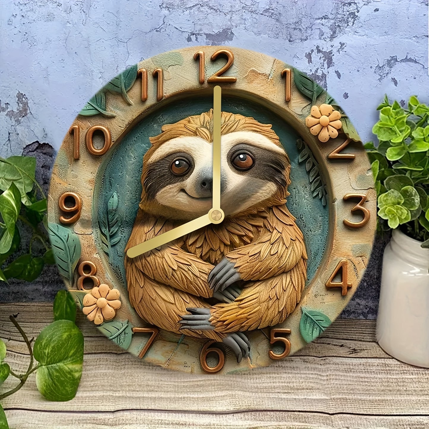 Sloth Wall Clock