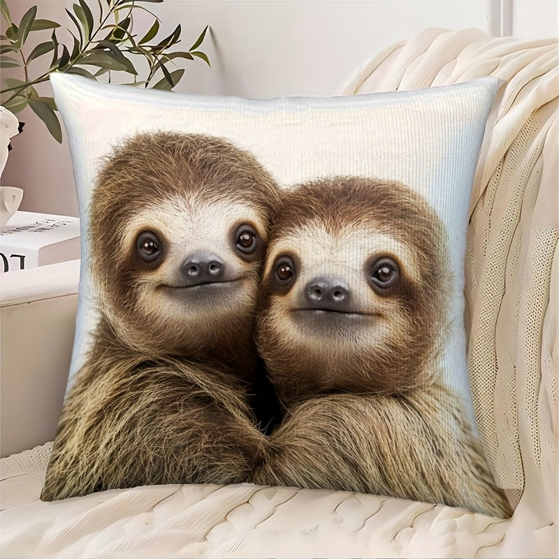 Cute Sloth Cushion Cover