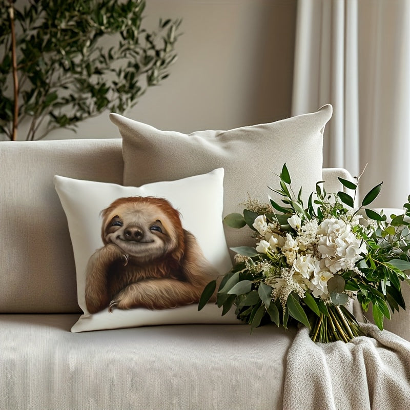 Sloth Theme Cushion Cover