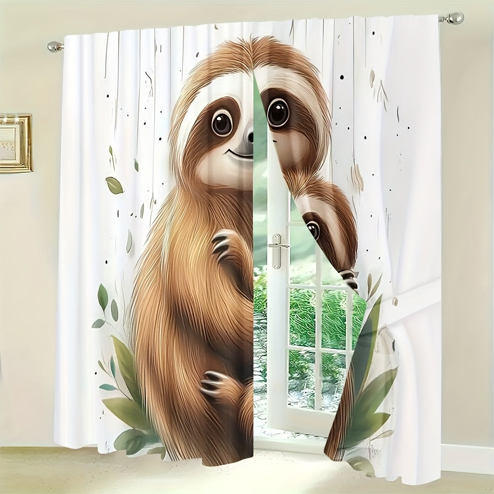 Cute Sloth Curtains