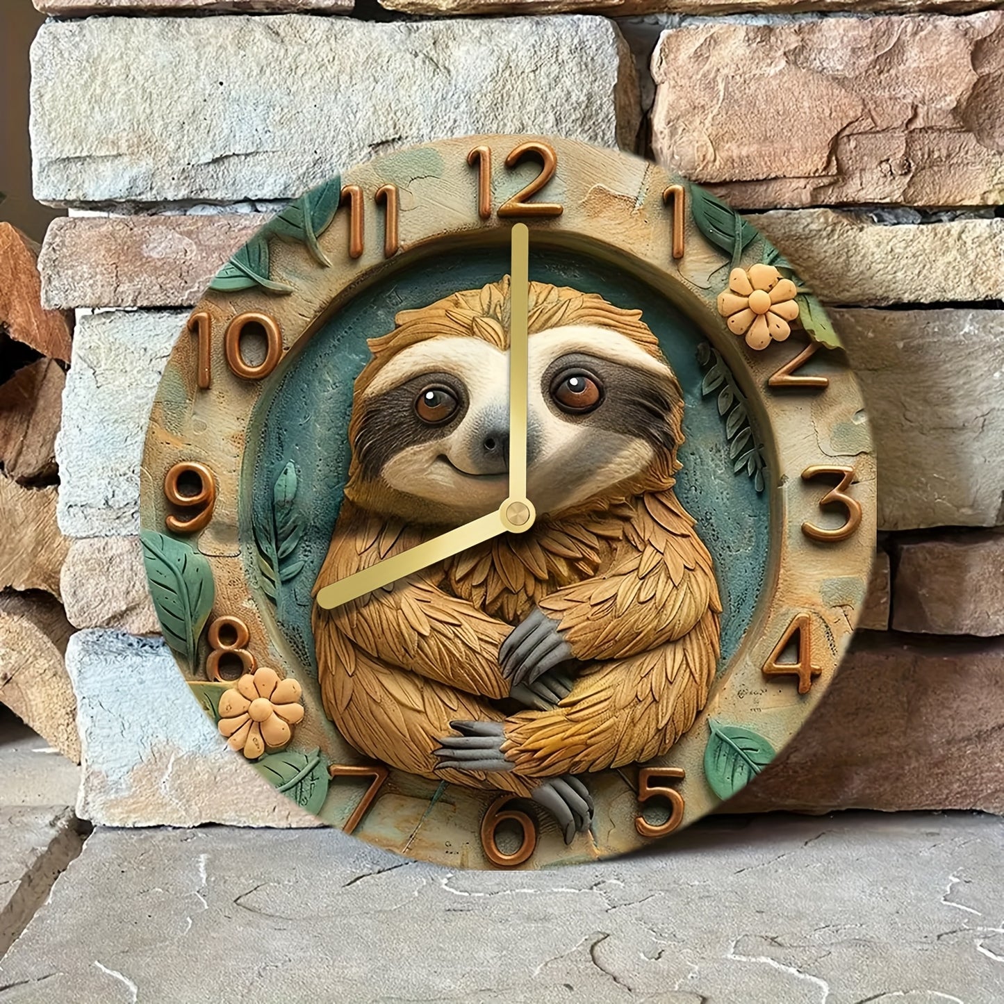 Sloth Wall Clock