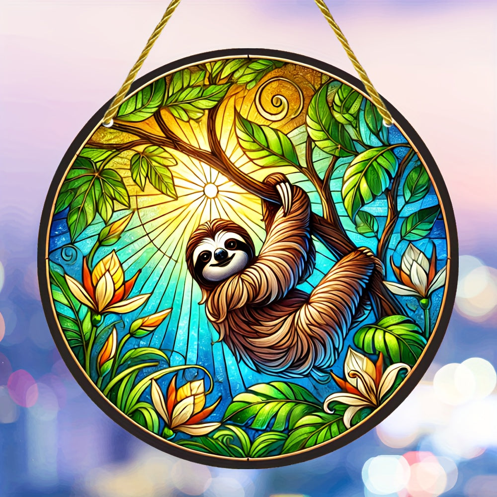 Sloth themed Sun Catcher