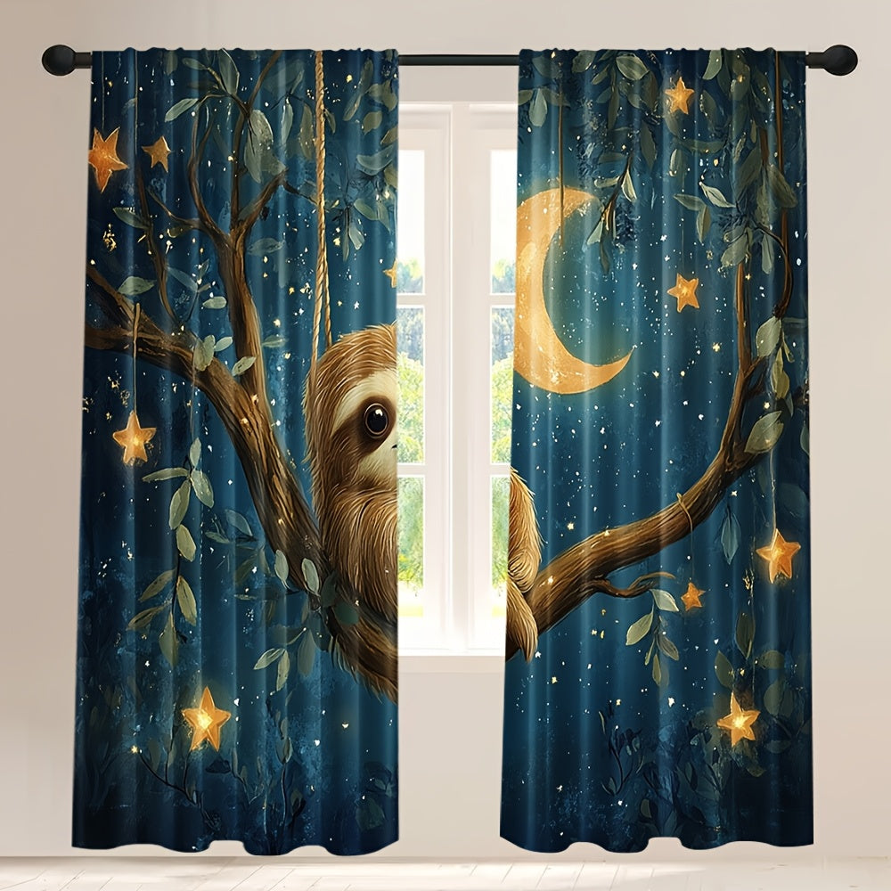 Sloth Under The Moon Curtains