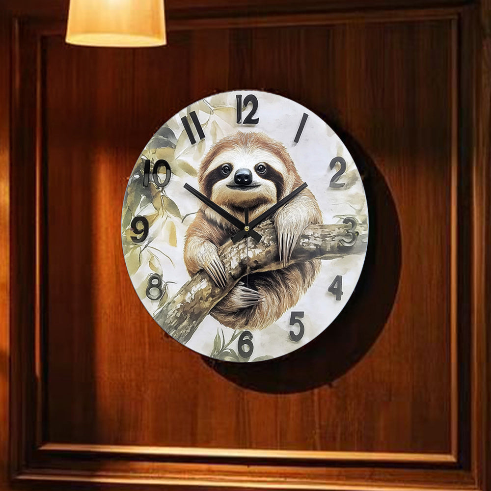 Sloth Wall Clock