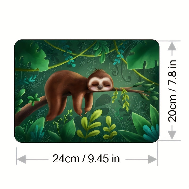 Sloth Sleeping on Branch Mouse Pad