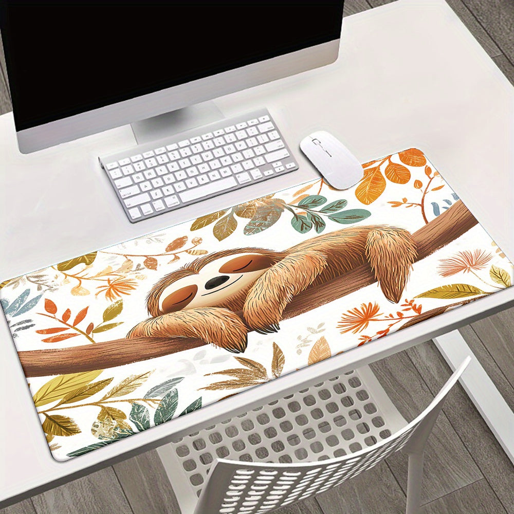 Large Sloth Themed Desk Mat