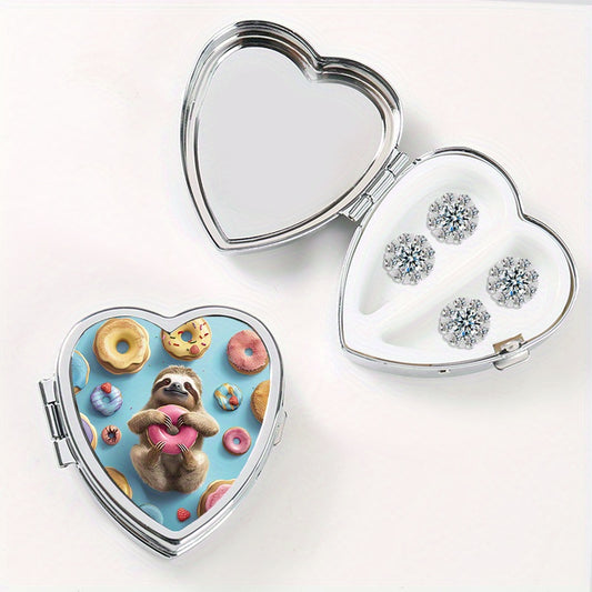 Donut Sloth Metal Jewelry Box