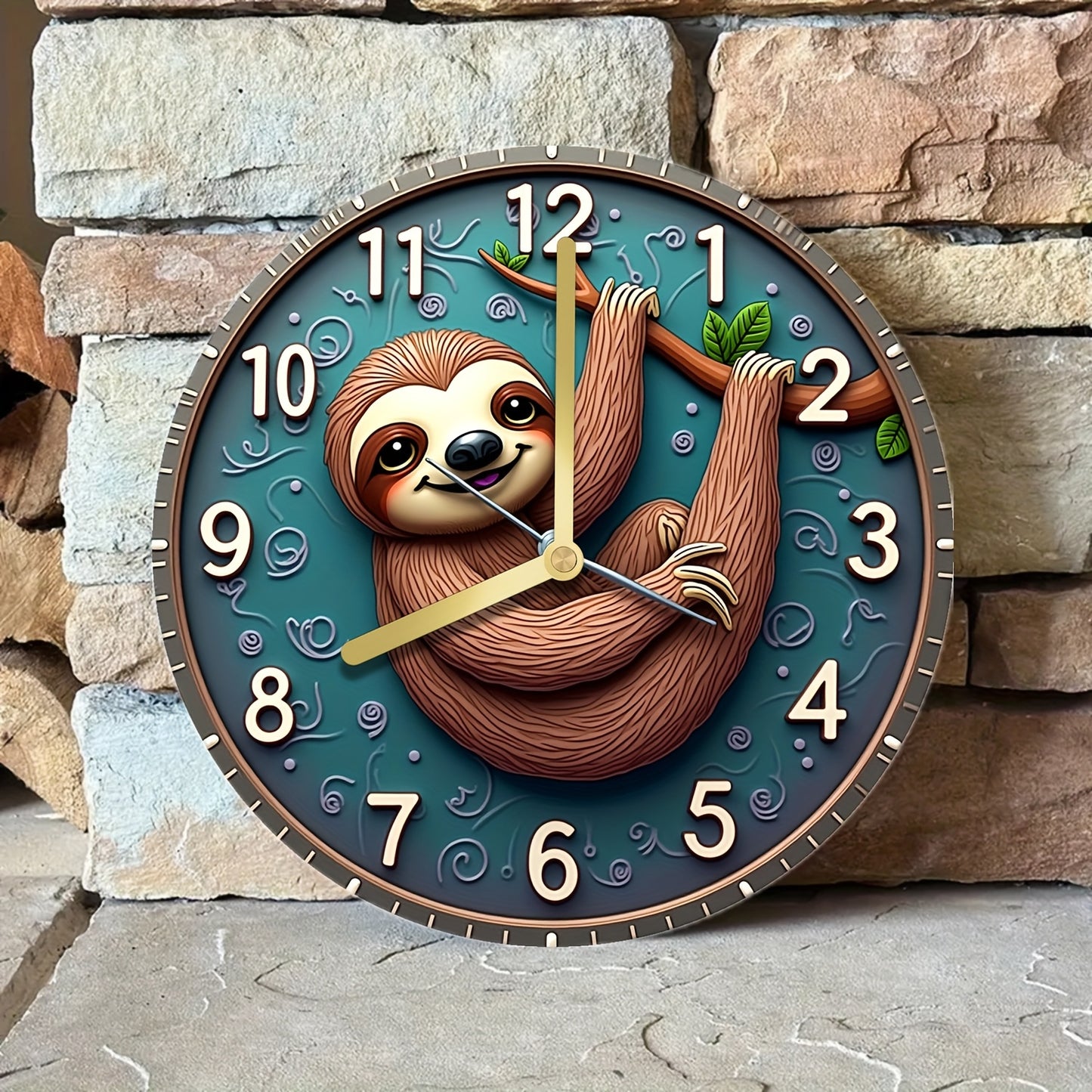 Sloth Hanging Wall Clock