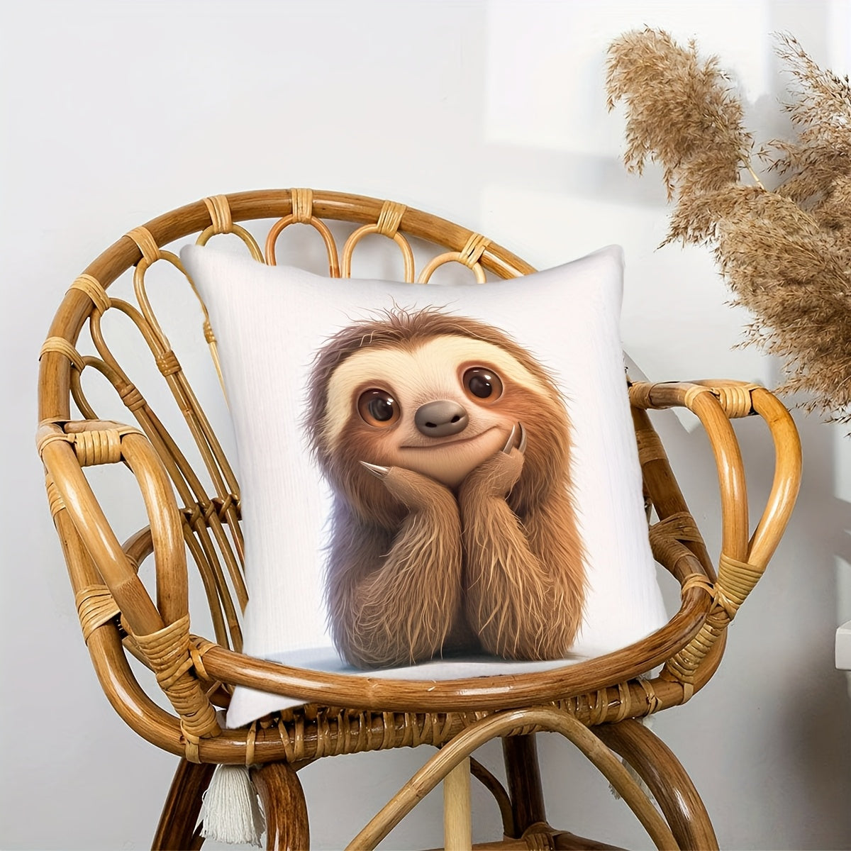 Adorable Cute Sloth Cushion Cover