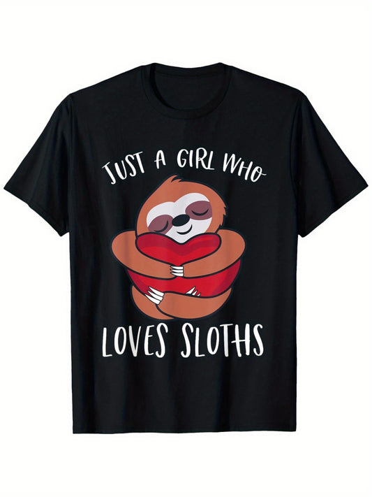 Just A Girl Who Loves Sloths T-Shirt