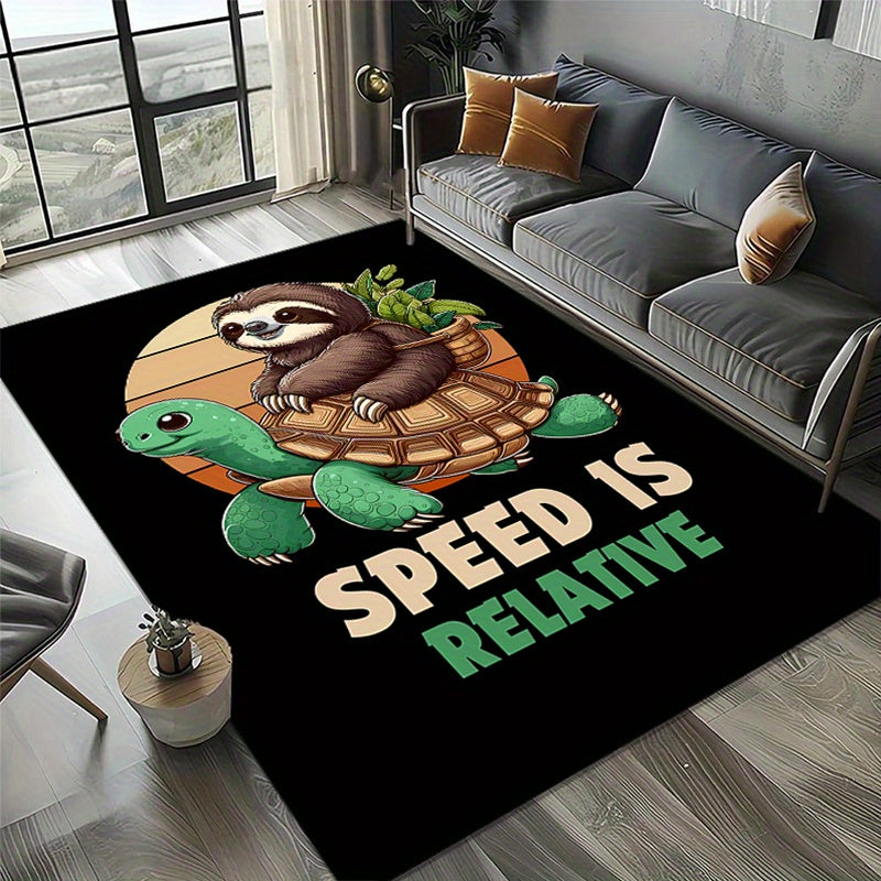 Speed is Relative Sloth Rug