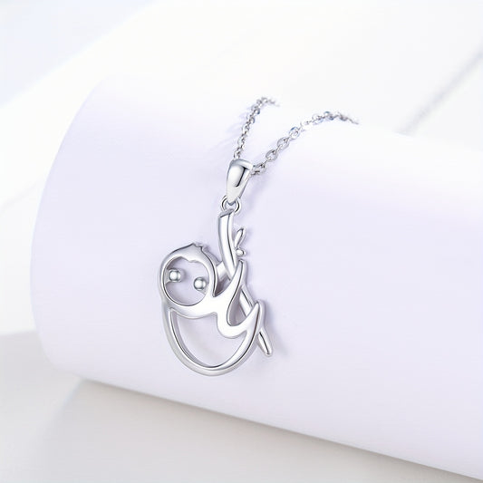 Sterling Silver Sloth Necklace