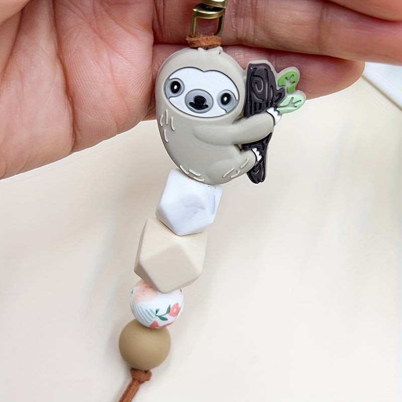 Cartoon Sloth Bracelet Keychain