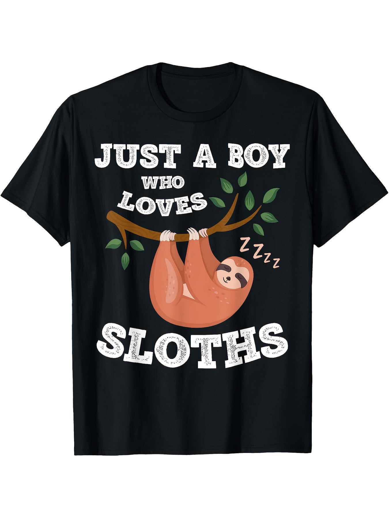 Just a Boy Who Loves Sloths T-Shirt