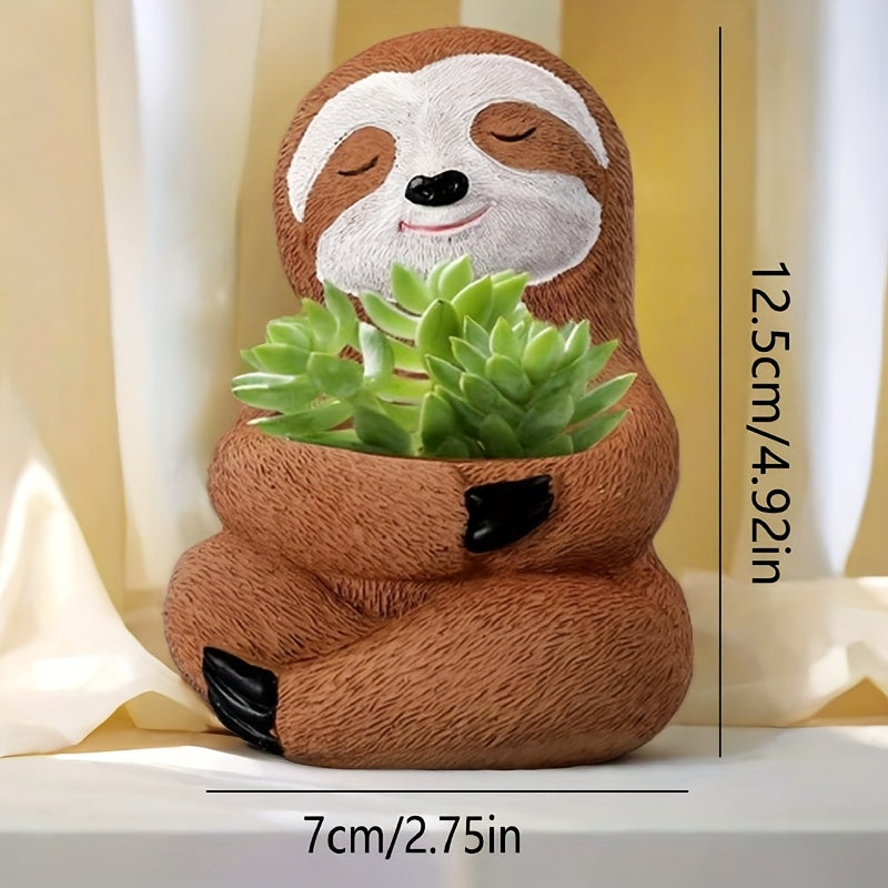 Resin Sloth Planter Pots