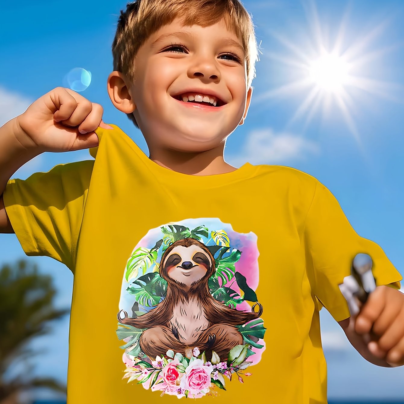 Sloth Print T-Shirt