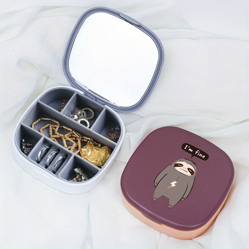 Compact Sloth Jewelry Storage Box