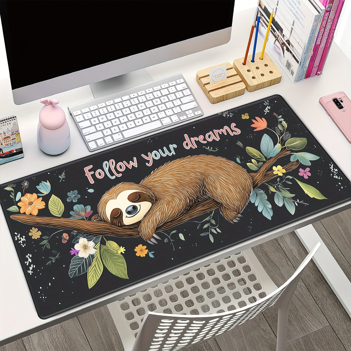 Follow Your Dreams Sloth Mouse Pad