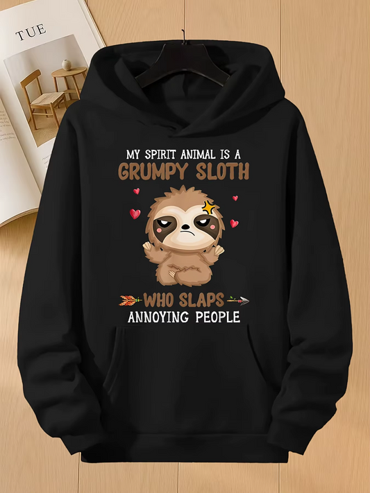 My Spirit Animal Is A Grumpy Sloth Hoodie