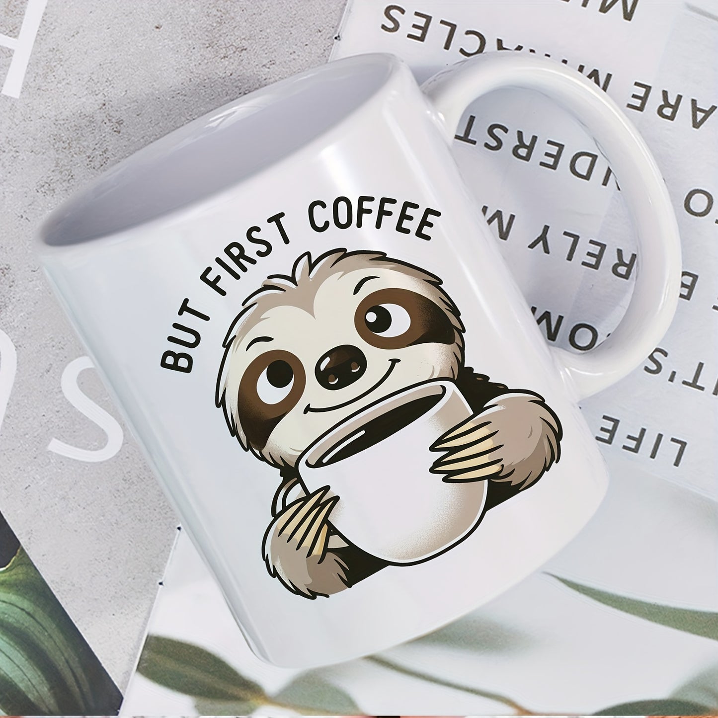 But First Coffee Sloth Mug