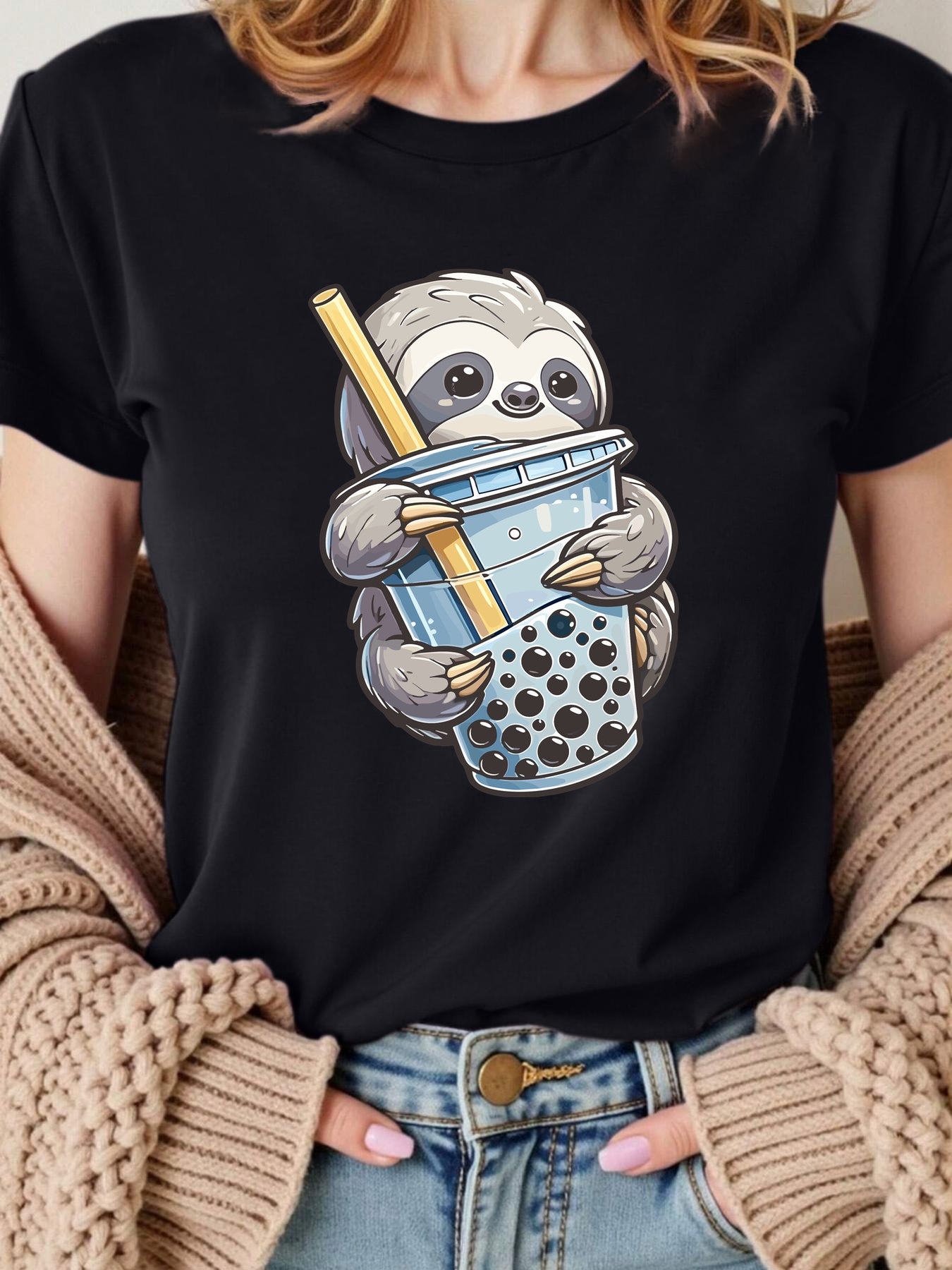 Boba Tea Sloth T-Shirt