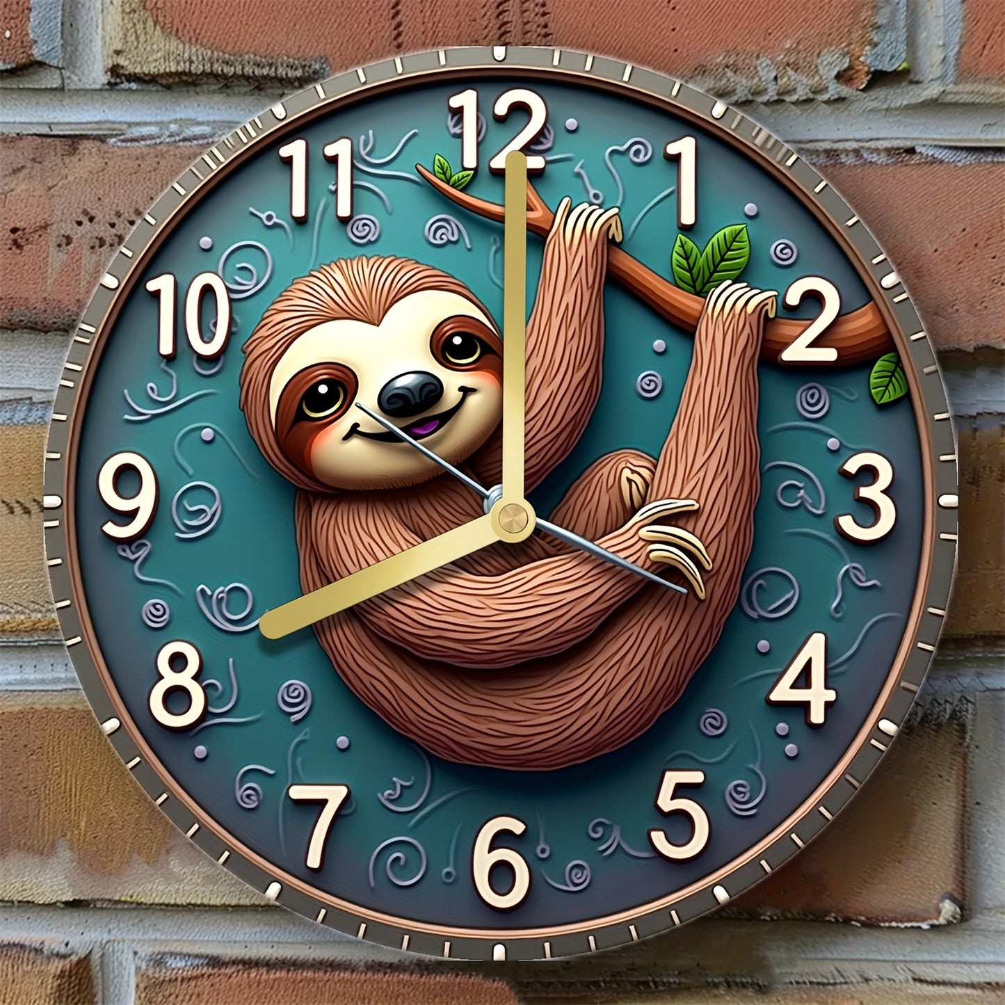 Sloth Hanging Wall Clock