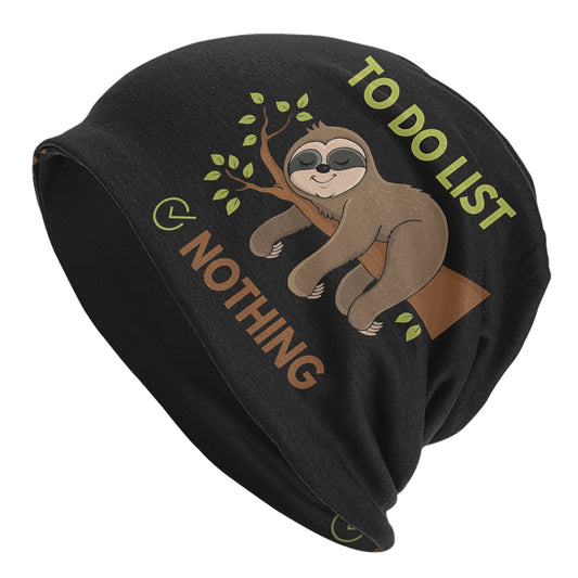 To Do List Nothing Sloth Beanie Hat