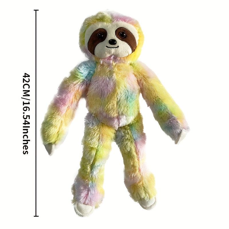 Multicolor Sloth Plush Toy