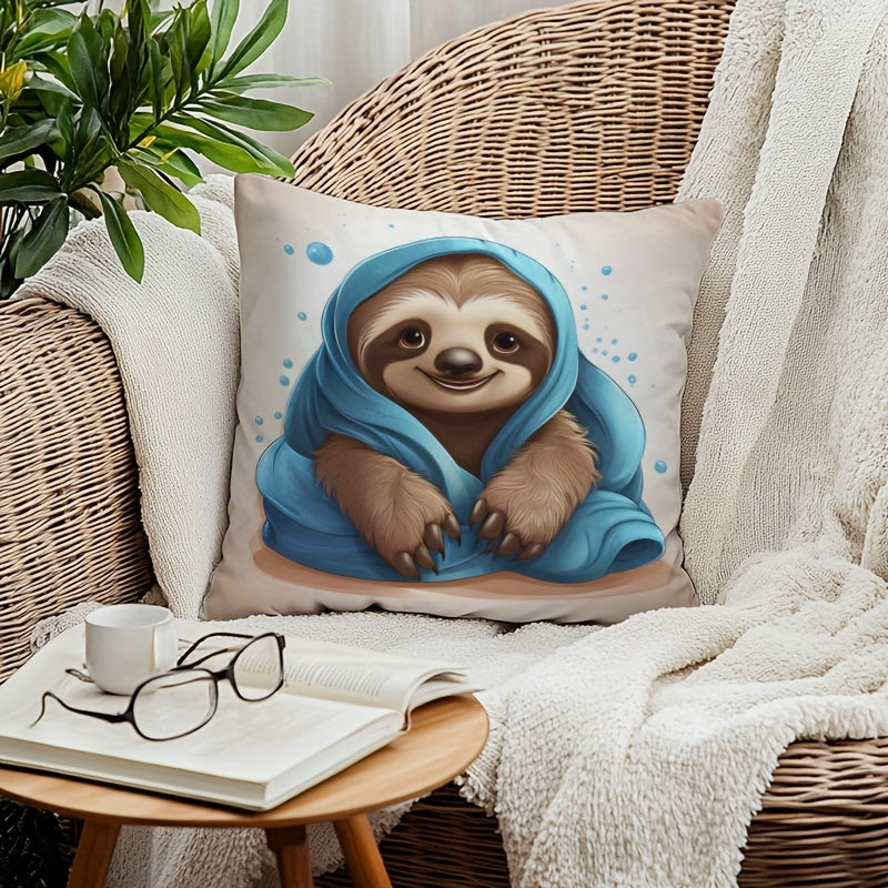 Cartoon Sloth Cushion Cover