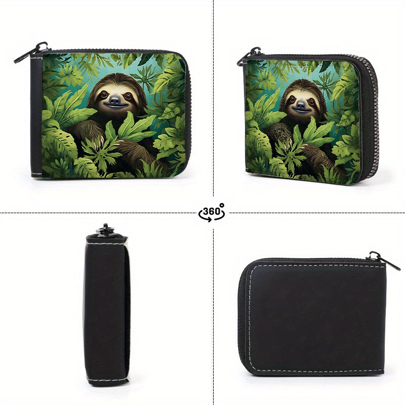 Jungle Sloth Card Holder Wallet