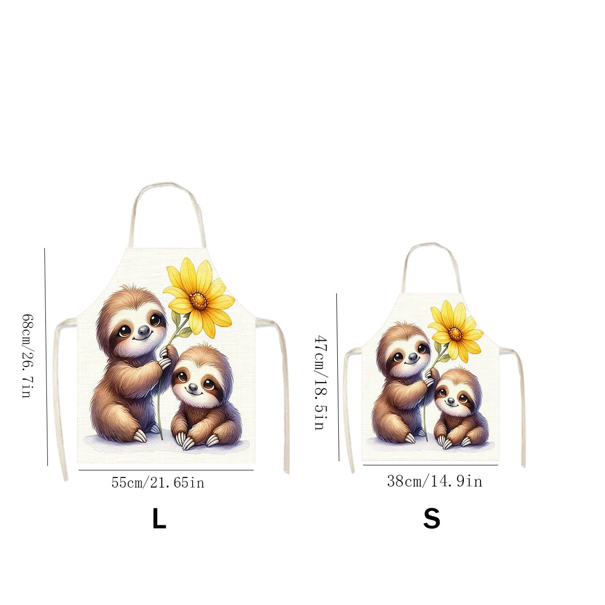 Sunflower Sloth Apron