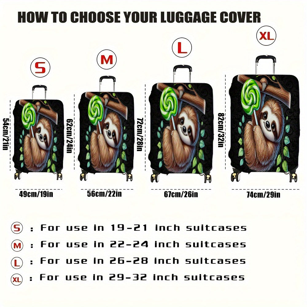 Candy Tree Sloth Luggage Cover