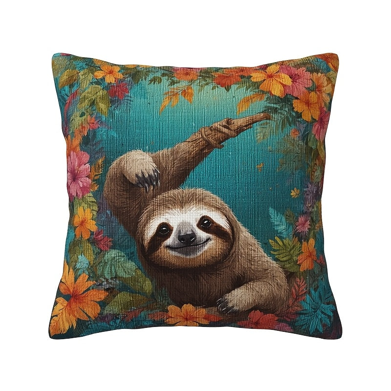 Sloth Forest Cushion Cover