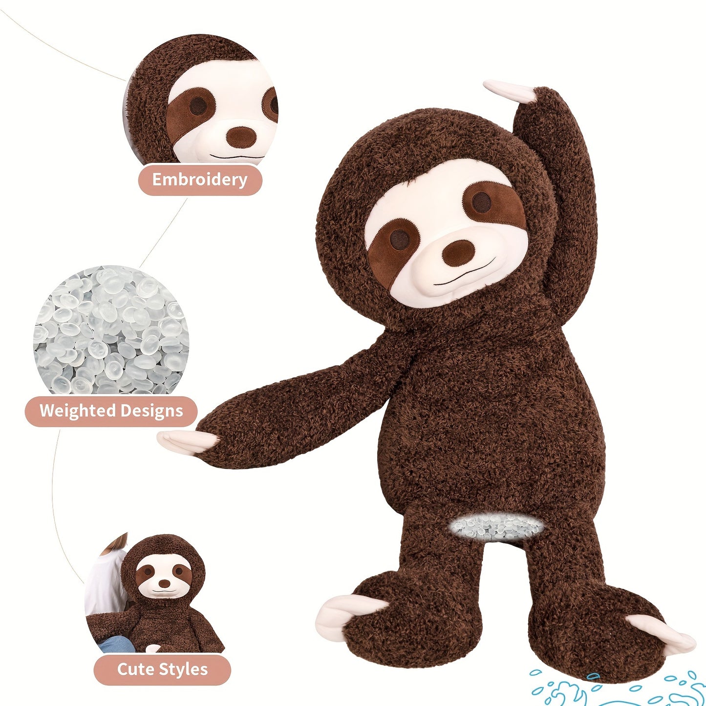 24 inch Cute Big Sloth Plush