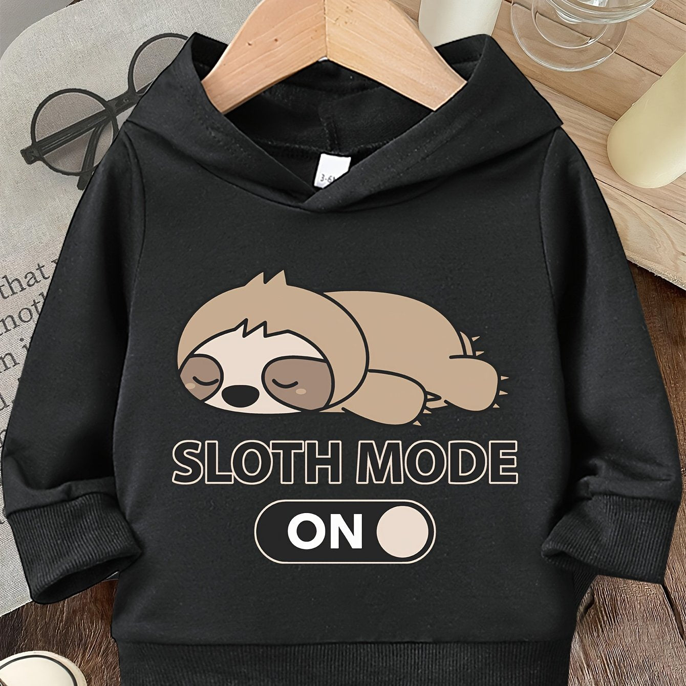 Sloth Mode On, Cute Hoodie