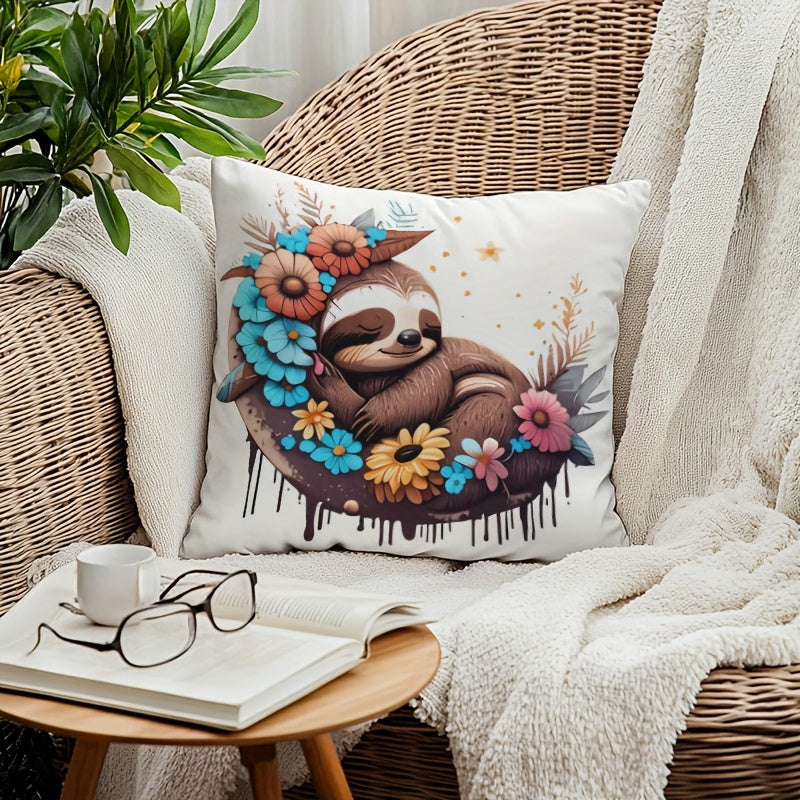 Adorable Sloth Cushion Cover