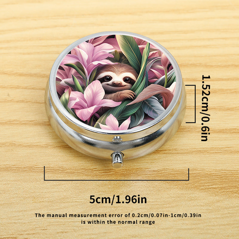 Floral Sloth Storage Box