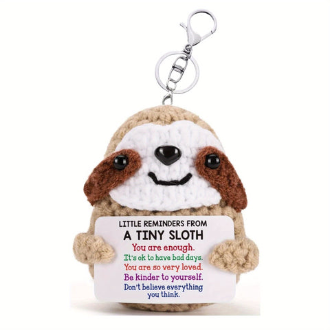 Image of A Tiny Sloth Keychain Pendant