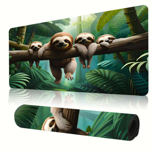 Large Sloth Themed Desk Mat