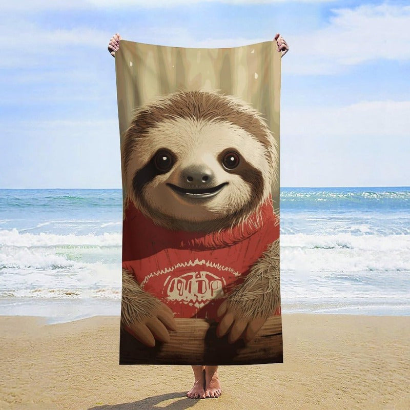 Cartoon Sloth Towel