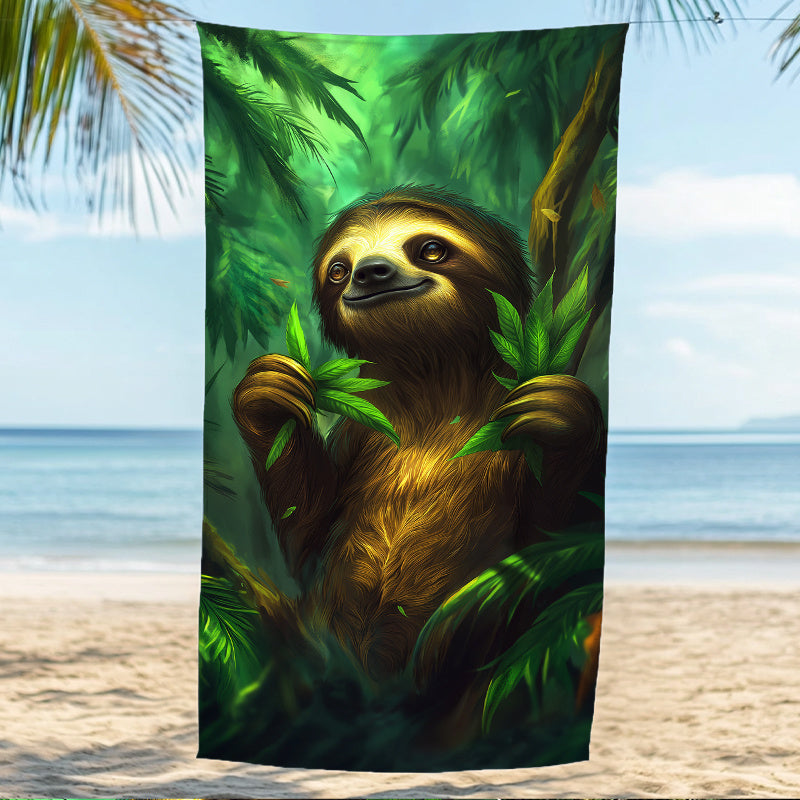 Sloth Beach Towel