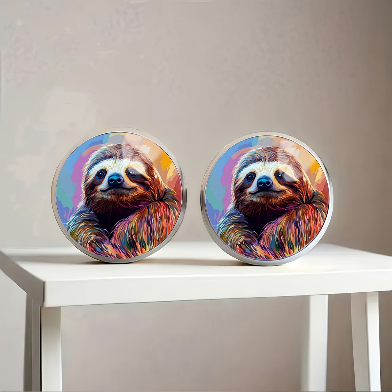 Colorful Sloth Earrings