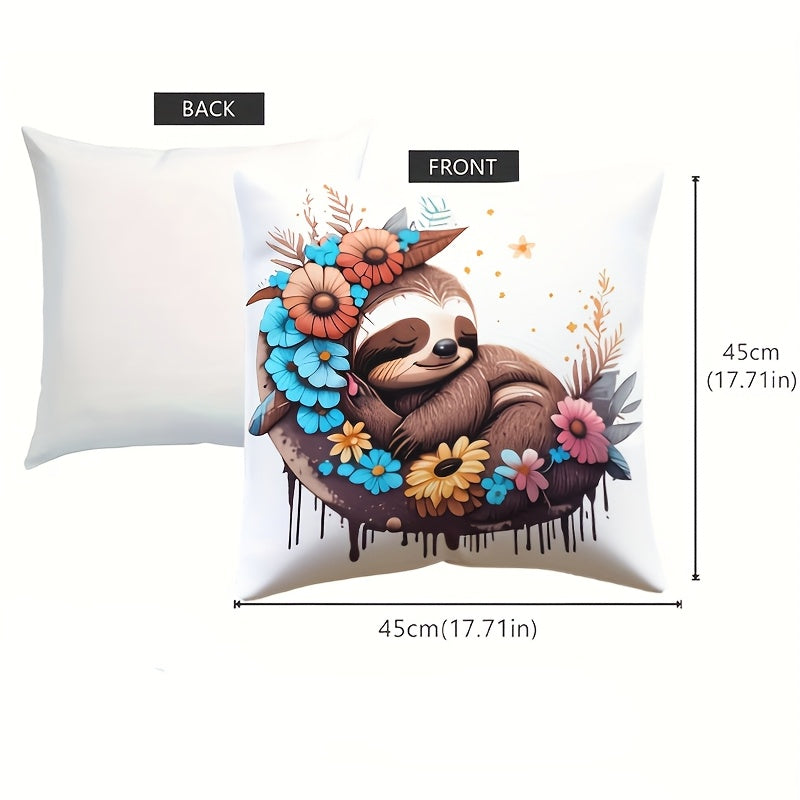 Adorable Sloth Cushion Cover