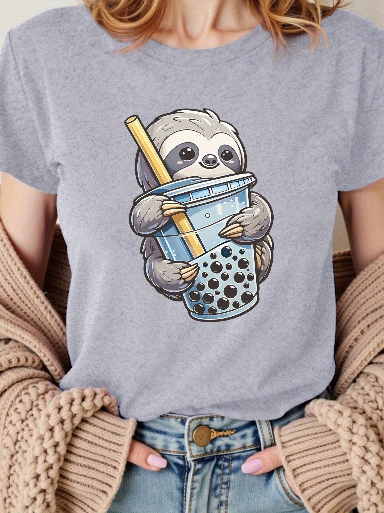 Boba Tea Sloth T-Shirt