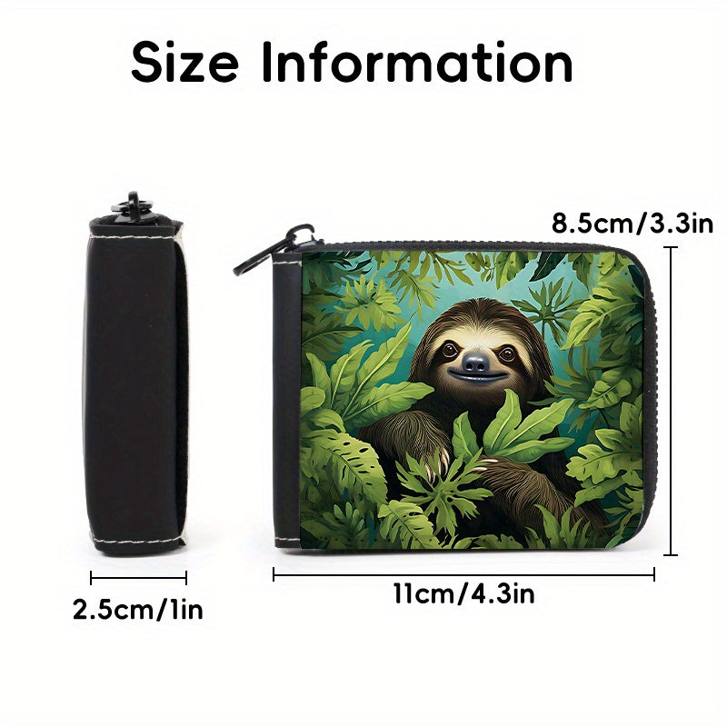 Jungle Sloth Card Holder Wallet