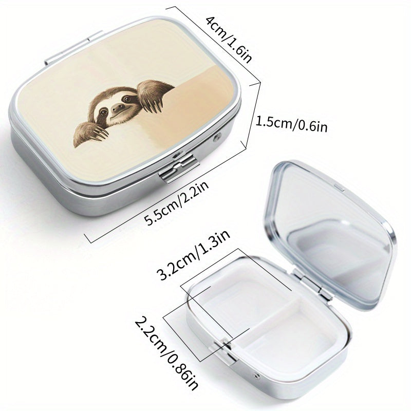 Sloth Jewelry Organizer Set Round & Square Boxes