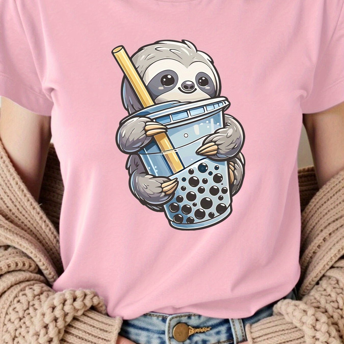 Boba Tea Sloth T-Shirt